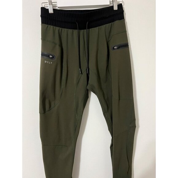 Men's Bylt Olive Green Basics Premium Jogger Olive Green Activewear Size M - Picture 3 of 6